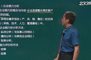 人力资源管理师:《基础知识》教材精讲班(二、三、四级通用) 百度网盘(4.57G)