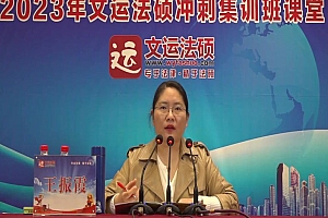 2023考研法硕:【文运】主观题梳理 百度网盘(3.86G)