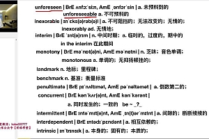 【2021】一万词汇【第二季】【雅思篇】 百度网盘(13.96G)