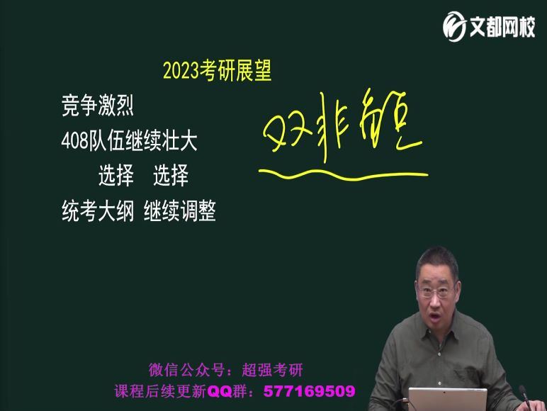 2023考研计算机：文都计算机特训班 百度网盘(87.49G)